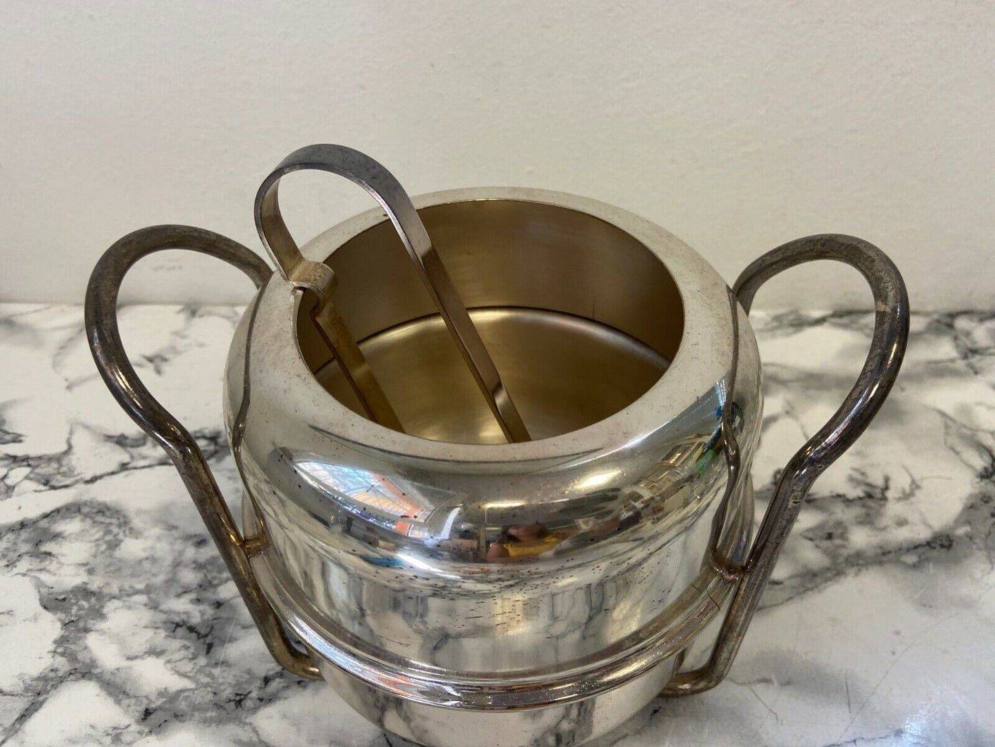 Silver plated ice bucket