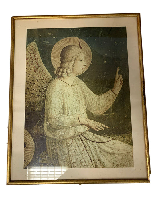 Vintage angel painting