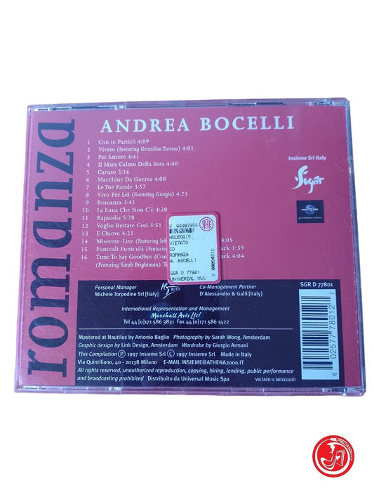 ANDREA BOCELLI ROMANCE