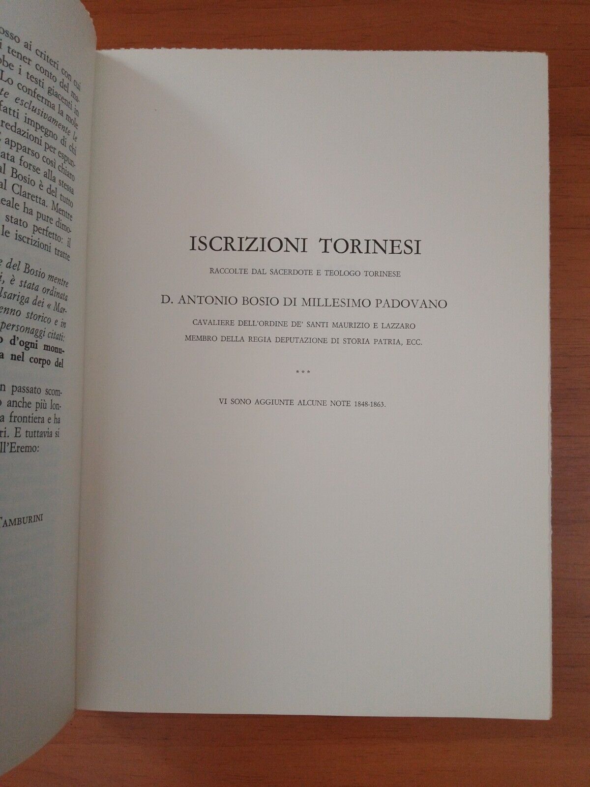 Inscriptions de Turin - A. Bosio - Le bouquiniste éd.