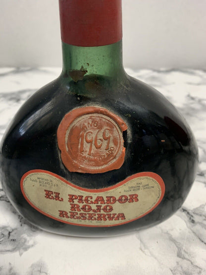 Collectible bottle - El Picador Rojo Reserva 1969