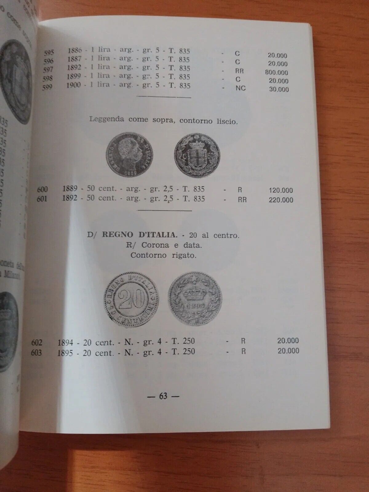 Monnaies italiennes - Catalogue 1978 - Frison