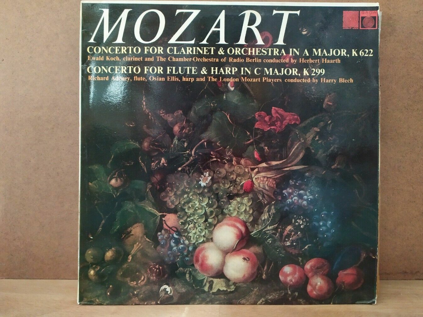 Mozart* – Concerto For Clarinet &amp; Orchestra In A Major,Concerto For Flute &amp; Harp 