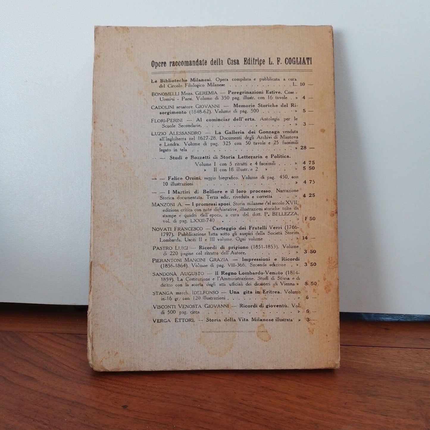 Les frontières de l'Italie, V. Adami, F. Cogliati éd., Milan, 1917