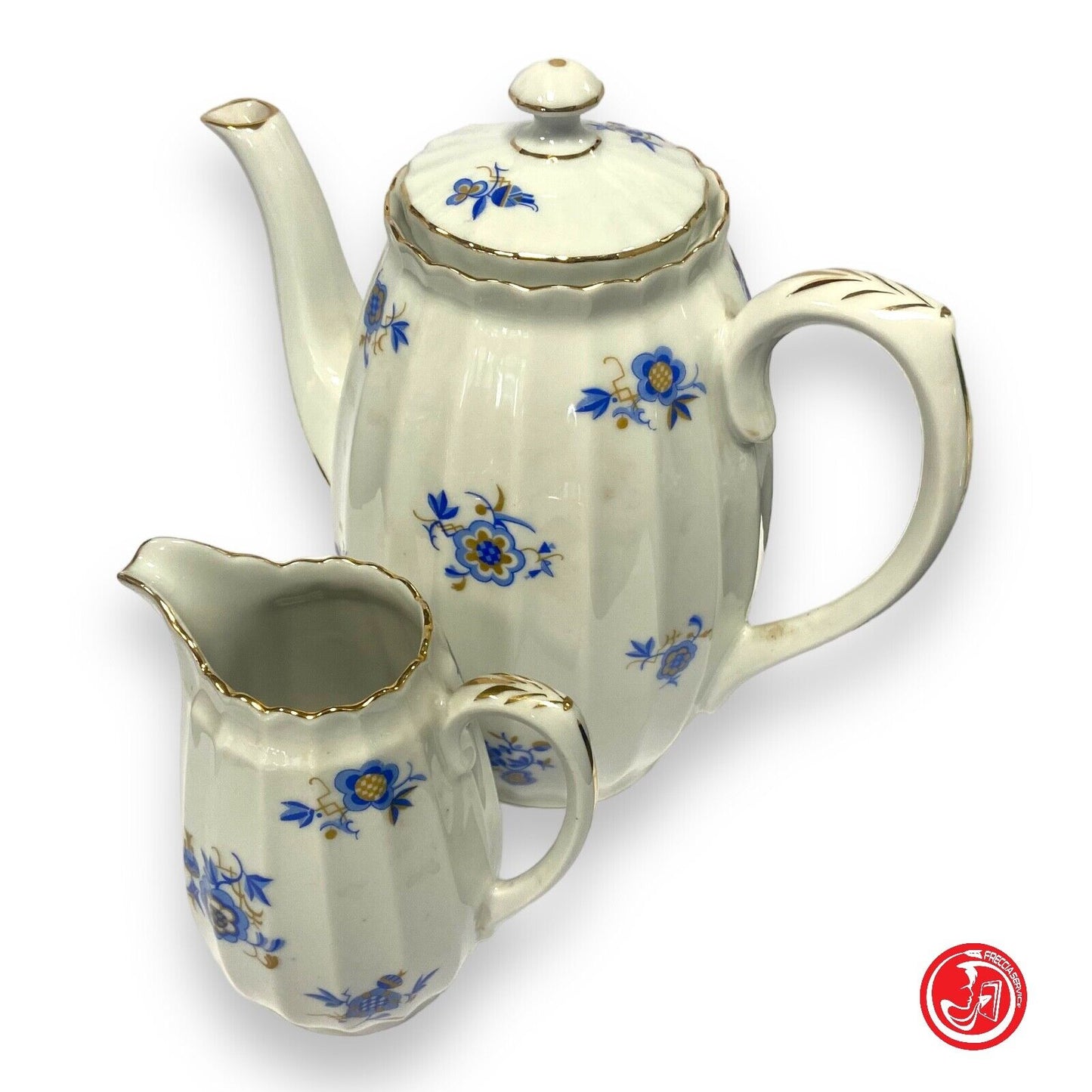 Württemberg ceramic teapot and milk jug