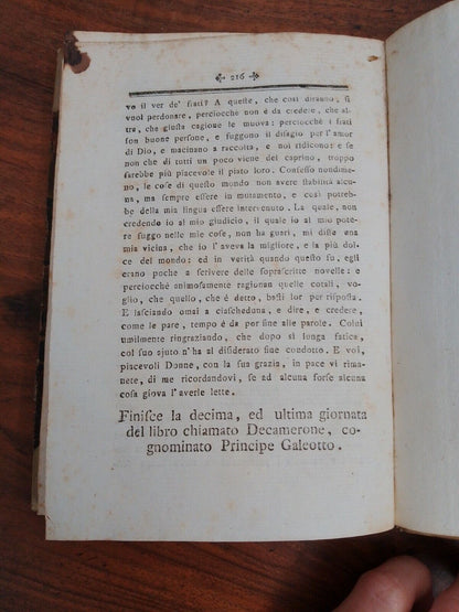 Il Decameron, G.Boccaccio, 5 Volumi, RARO