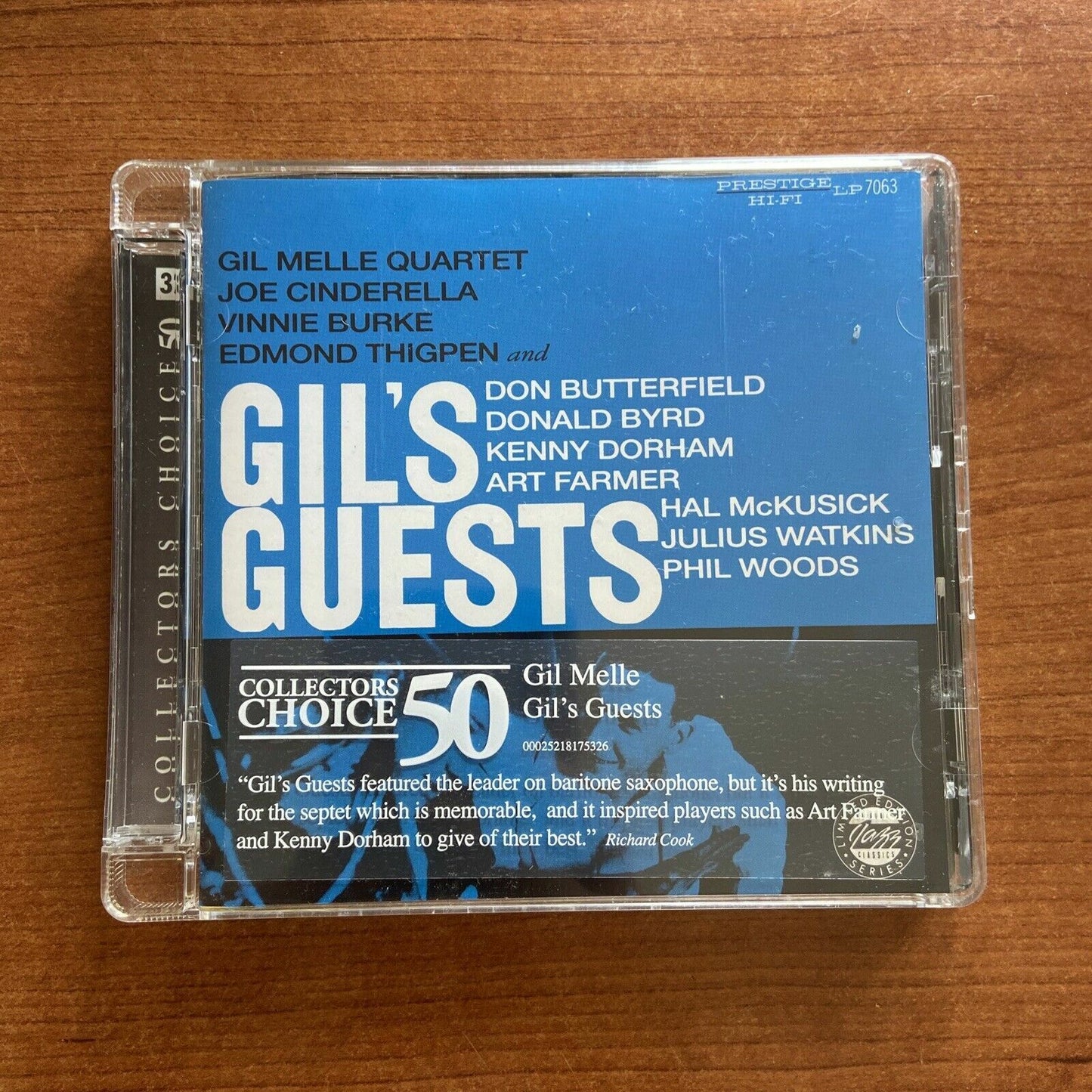 CD GIL MELLE QUARTET AVEC KENNY DORHAM, HAL McKUSICK 