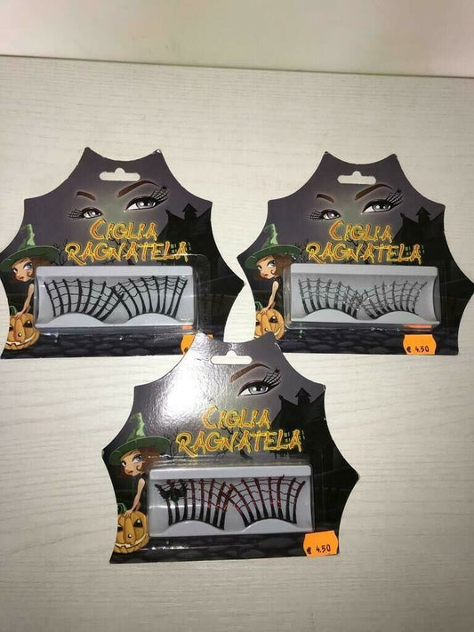 HALLOWEEN CIGLIA FINTE RAGNATELE