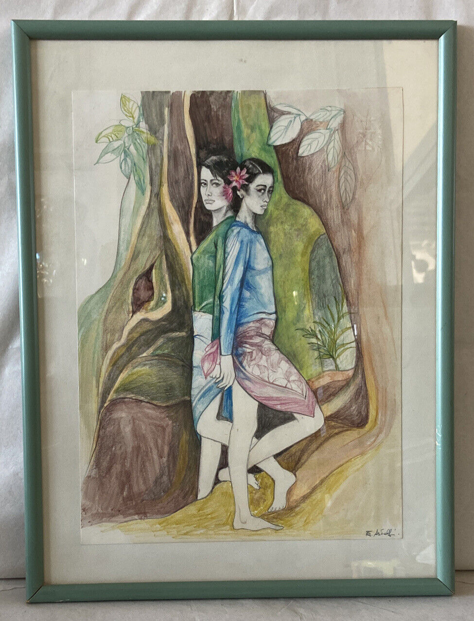 Dessin encadré 32x42
