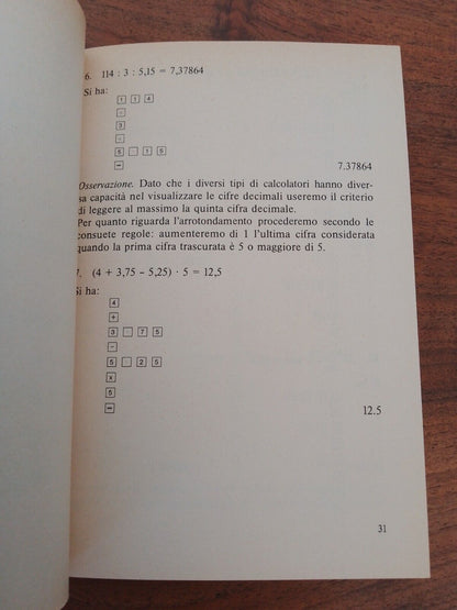 Guide to the pocket calculator, M.Trovato