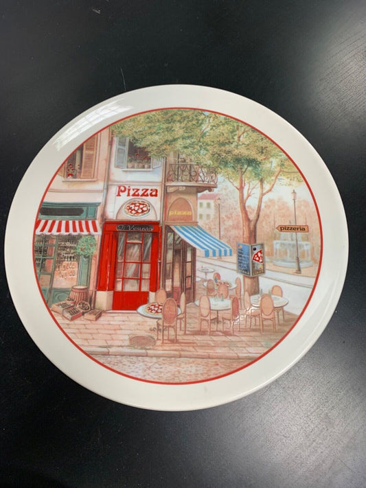 Made in Italy ceramic pizza plate