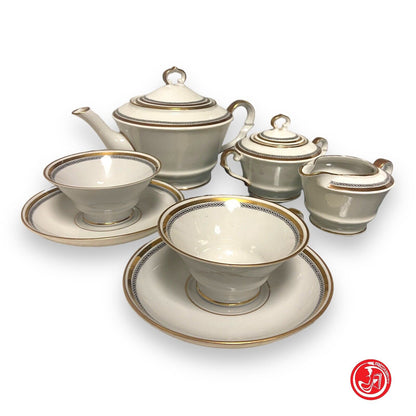 Set da the in ceramica Richard Ginori in stile impero