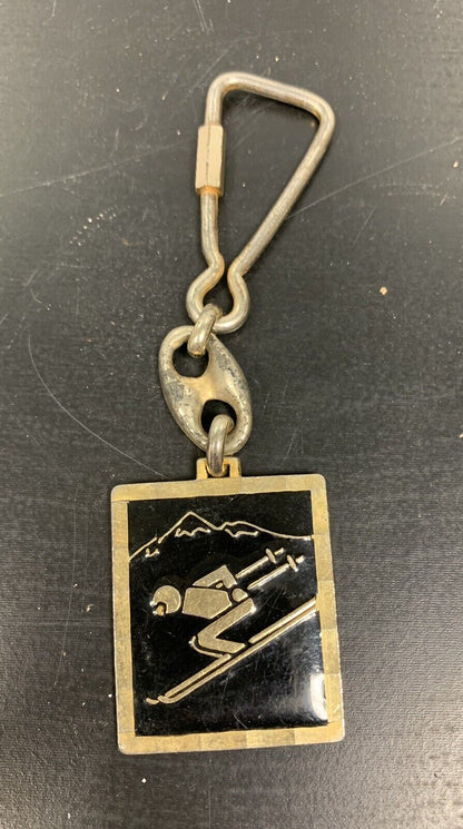 Vintage Ski key ring