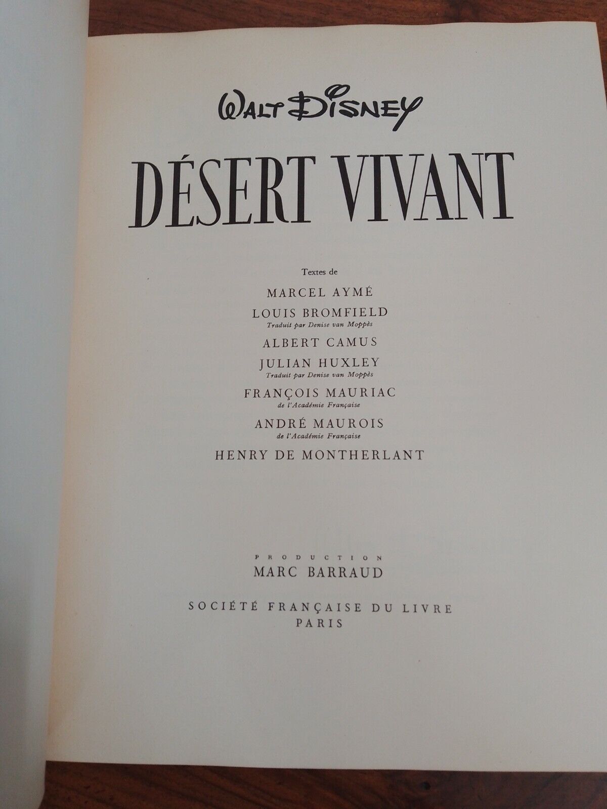 DESERT VIVANT, Walt Disney, C'EST LA VIE vol.1,  1954