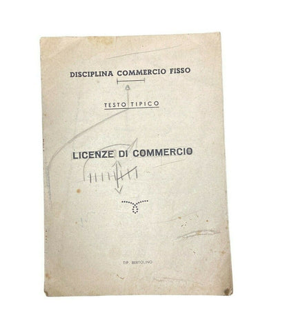 Licenze di commercio antiche da collezione