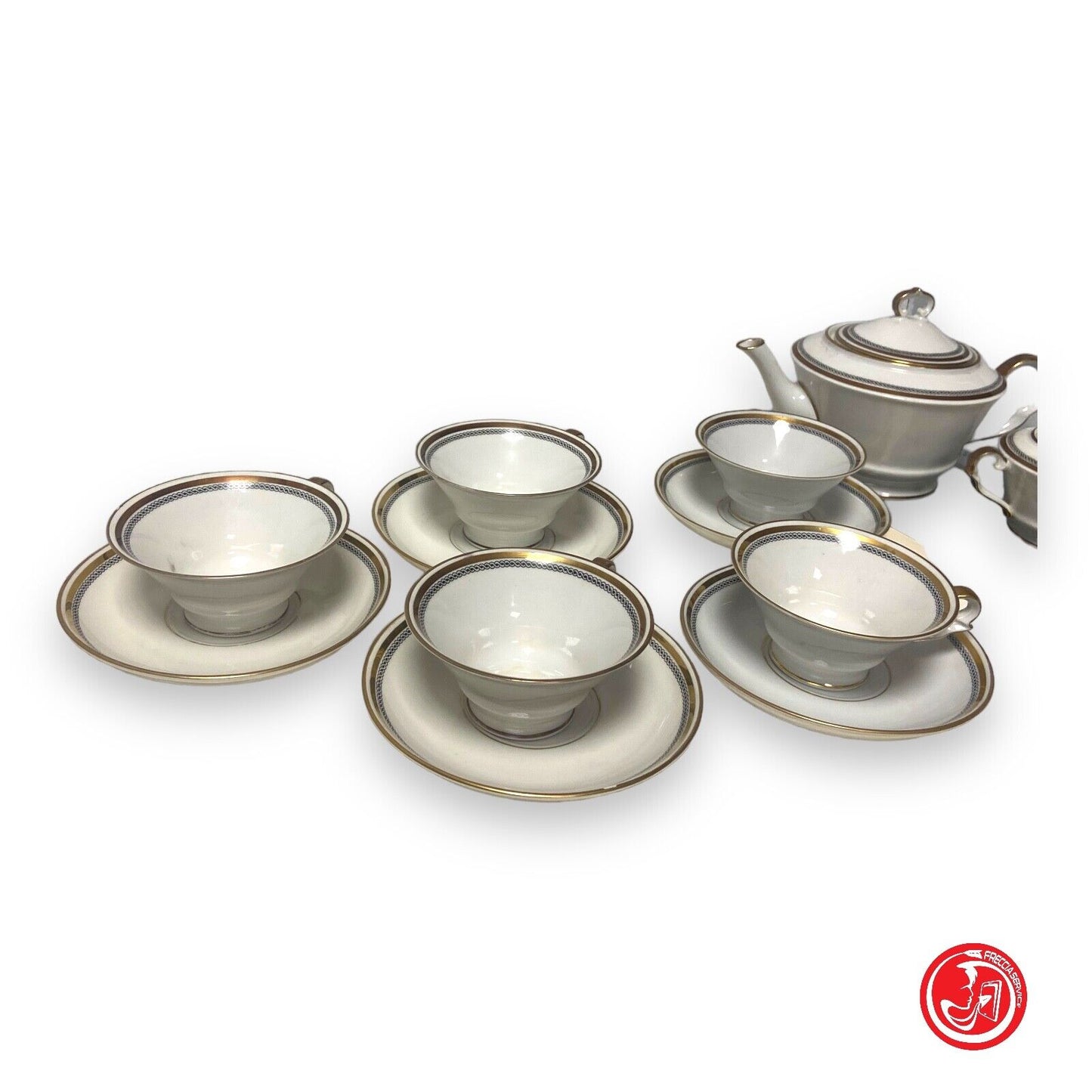 Richard Ginori empire style ceramic tea set