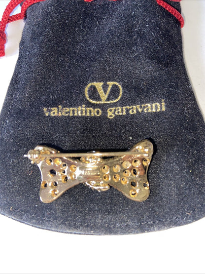 Broche à nœud vintage Valentino