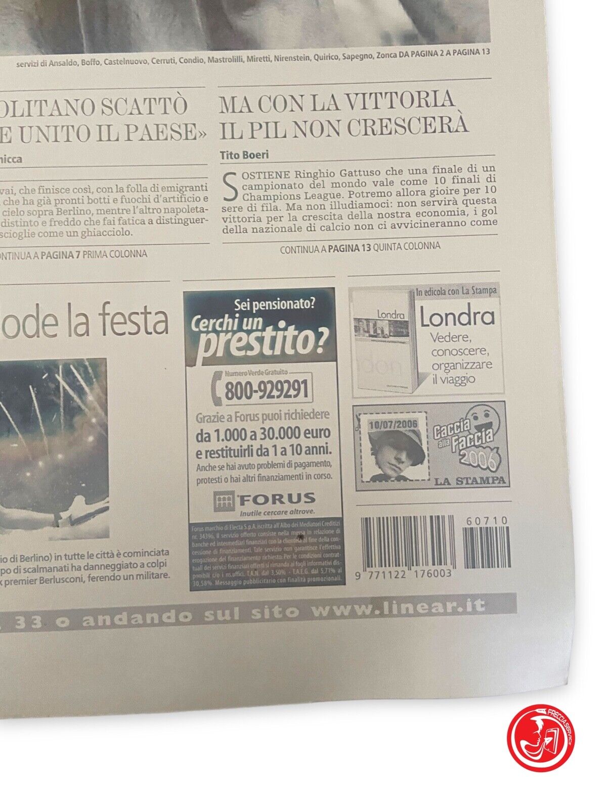 Pannello in metallo La Stampa - 2006