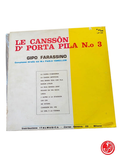 Gipo Farassino - Le Canssôn D'Porta Pila N° 3