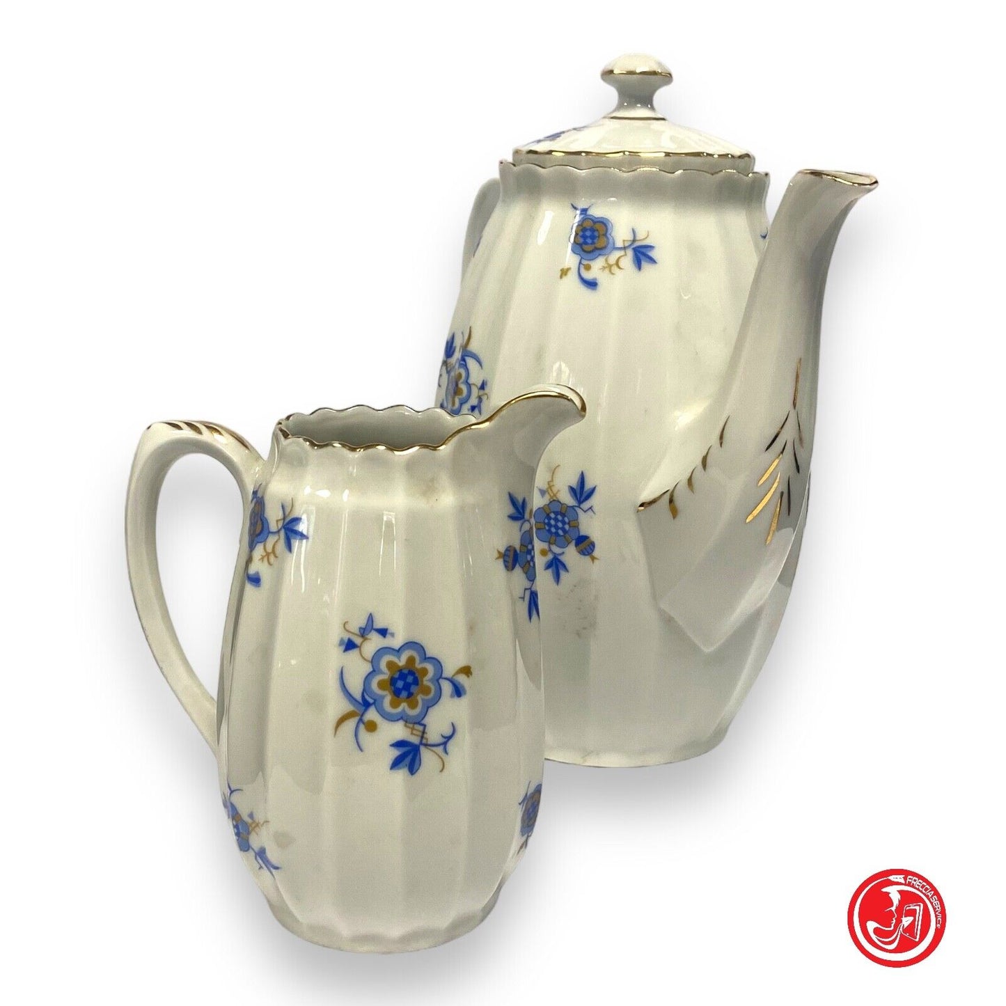 Württemberg ceramic teapot and milk jug