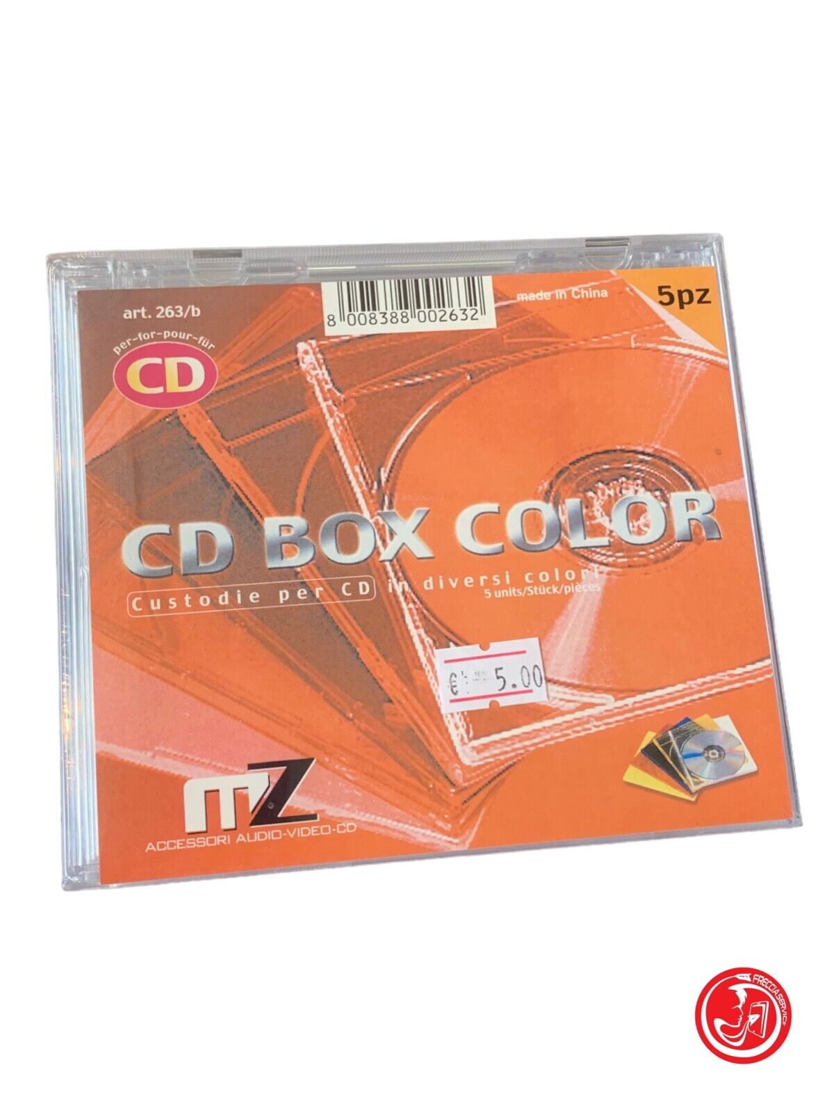 CUSTODIE PORTA CD TRASPARENTI 5 PZ