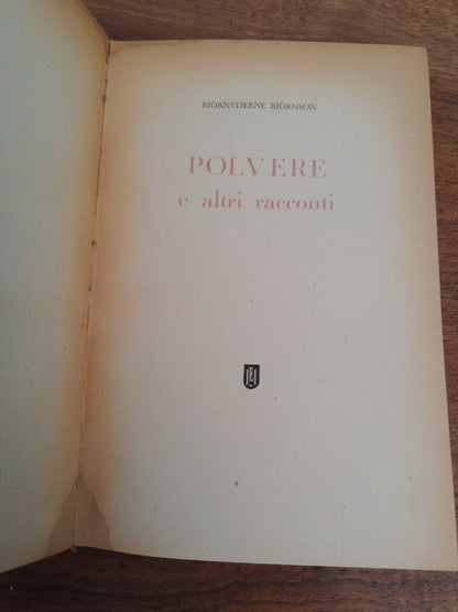 Polvere e altri racconti, B.Bjornson, Ist. Ed. Italiano