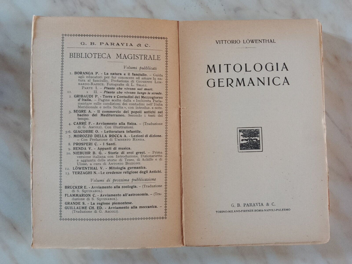 Germanic mythology, V. Lowenthal, Paravia, 1926