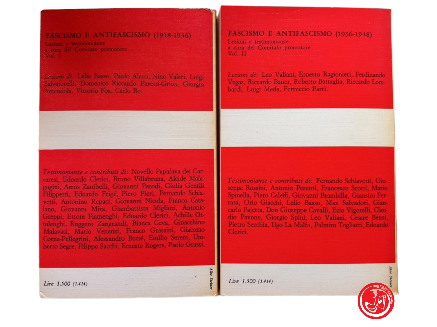 Fascisme et antifascisme : Leçons et témoignages 1918-1948 deux vols