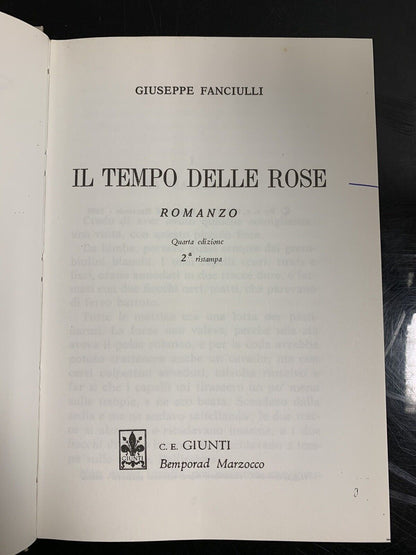 libro - Il Tempo Delle Rose - G. Fanciulli