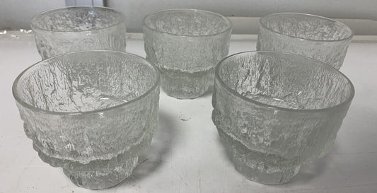 Glass ice cream cups