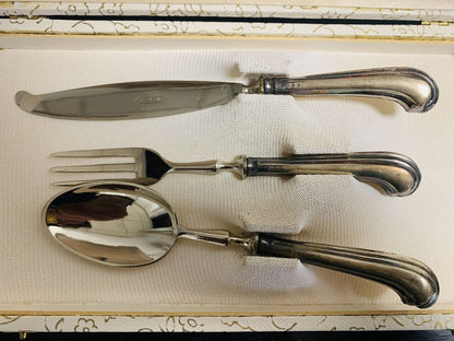 Silver cutlery set of 3