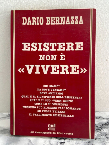 Dario Bernazza - Exister, ce n'est pas vivre