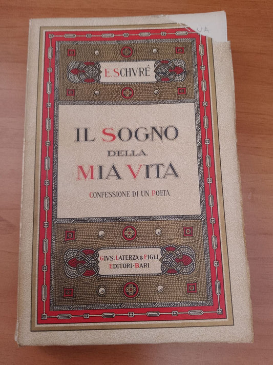 THE DREAM OF MY LIFE - E. Schvré - Laterza 1929