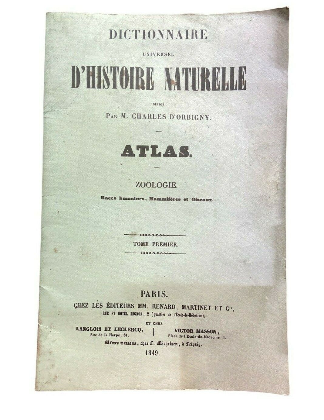Libri - Dictionnaire universel d'histoire naturelle