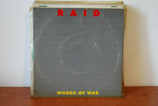 VINYL Raid (2) ‎– Words Of War 