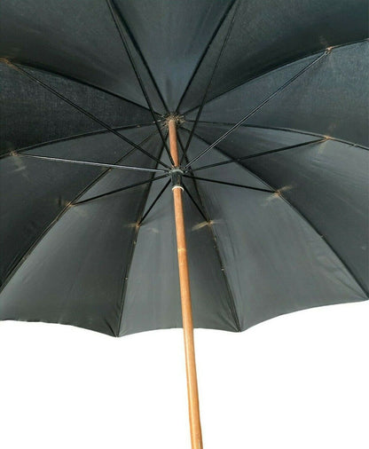 Parapluie ancien avec manche en bois