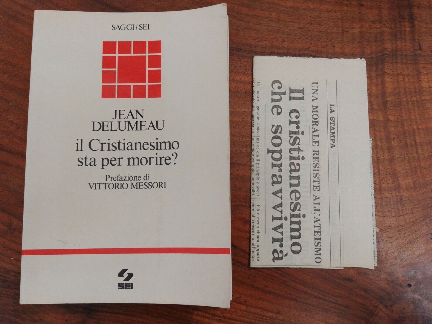 IL CRISTIANESIMO STA PER MORIRE?JEAN DELUMEAU, SEI + articolo