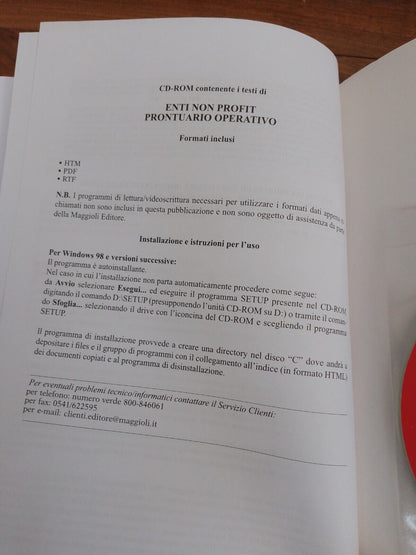 Organisations à but non lucratif - Manuel opérationnel - avec CD-ROM, Maggioli ed. 2012