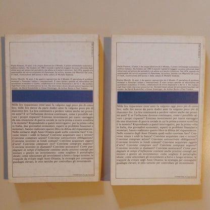 How to earn money in times of inflation - P. Panerai and E. Morelli / 2 volumes, 1982