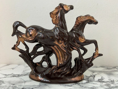 Arte e antiquariato - oggettistica - Statua cavalli rampanti Porcellana