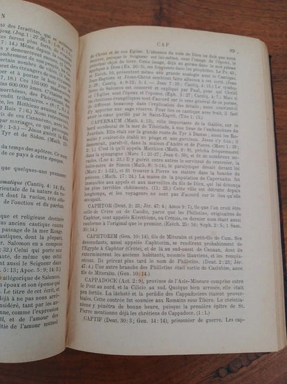 DICTIONNAIRE BIBLIQUE POPULAIRE, par A. Meylan, G. Bridel, 1869