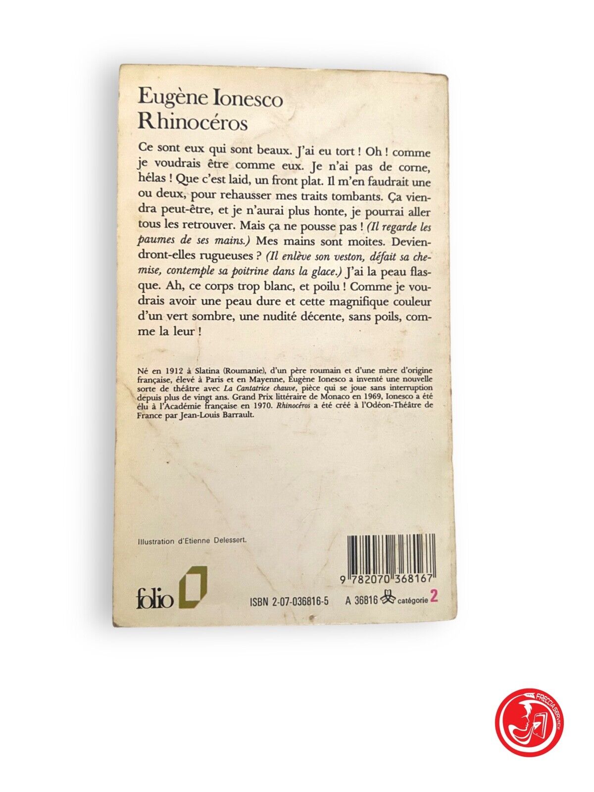 Rhinocéros - Ionesco - Éditions Gallimard, 1959