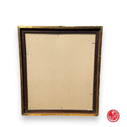 Cornice in legno con fondo in legno 40 x 46 cm