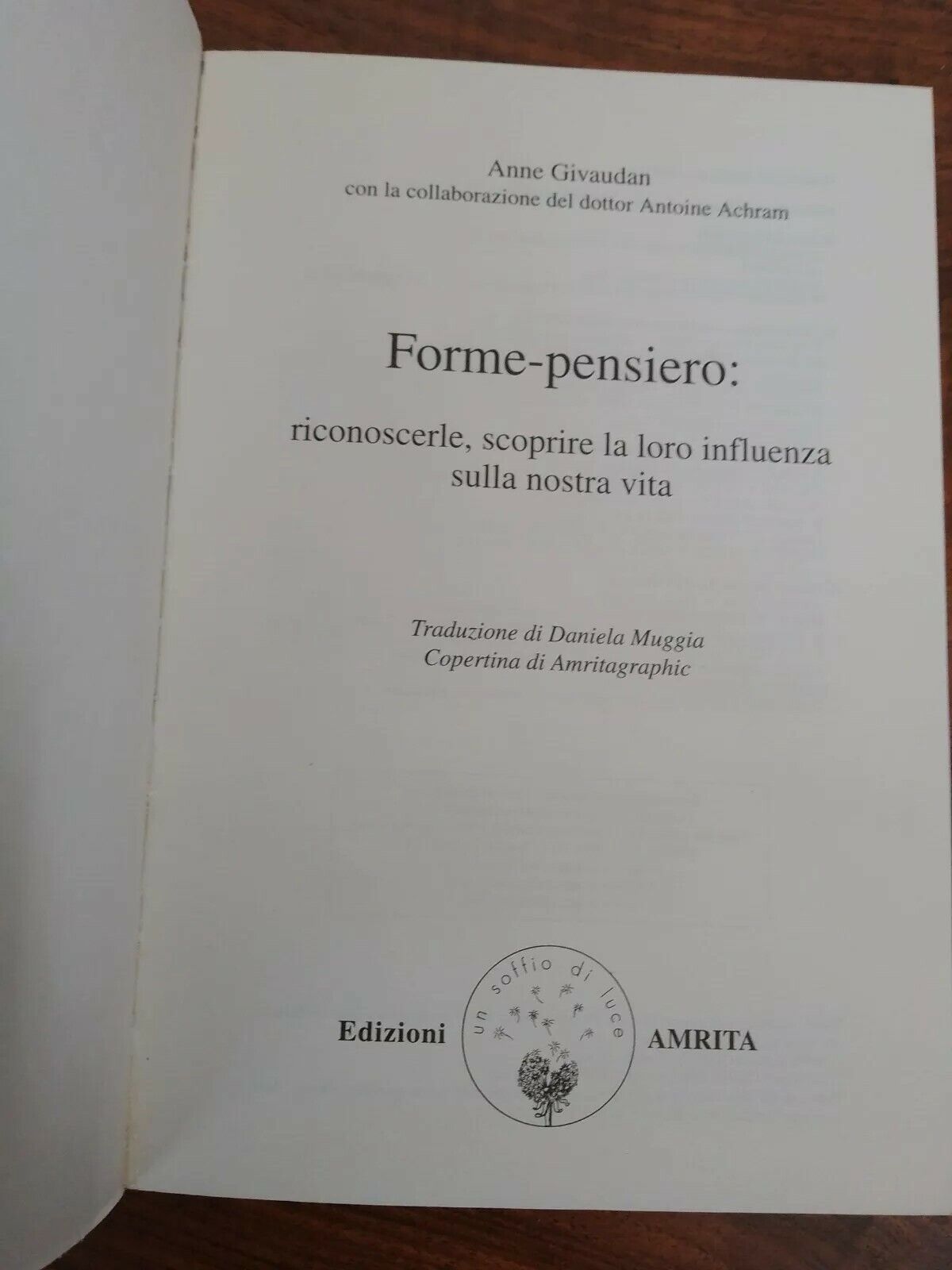 Forme-pensiero, I-II, A.Givaudan, Ed. AMRITA