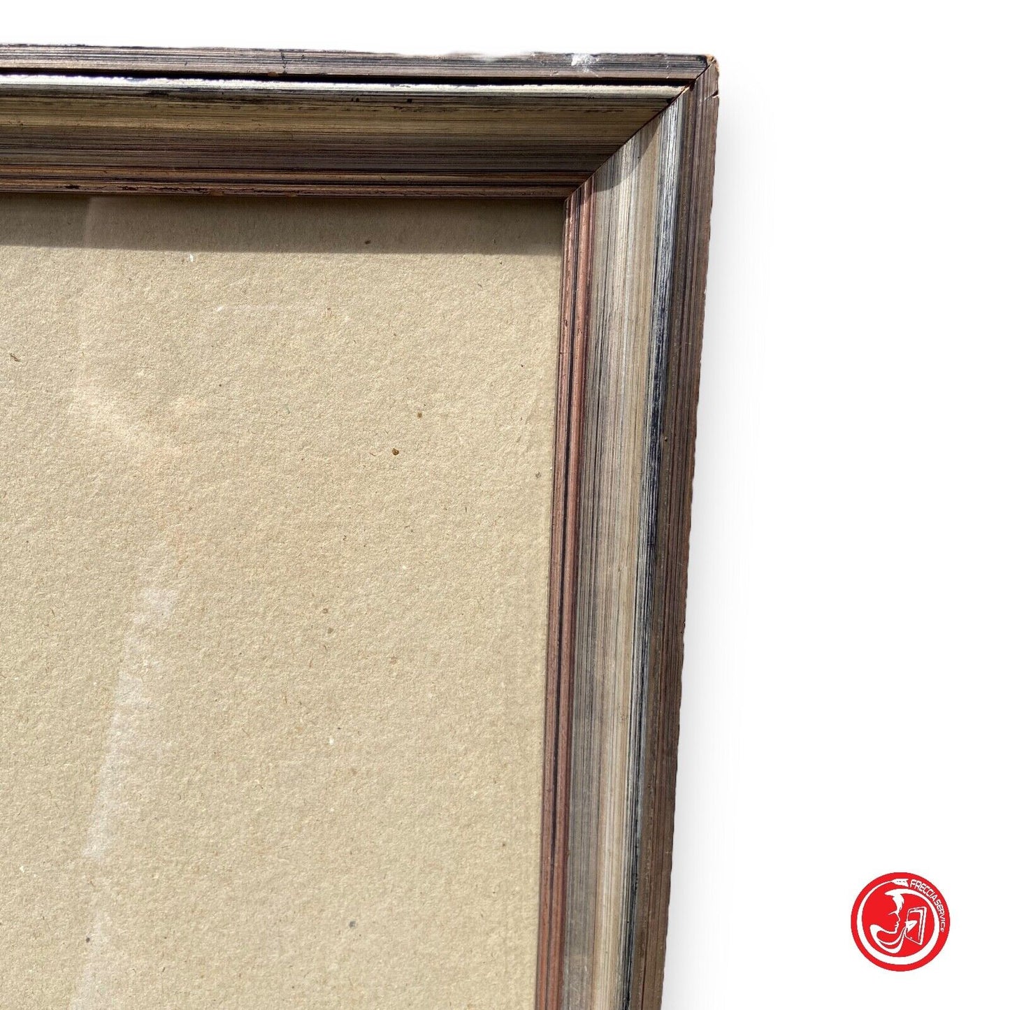 Cornice in legno con fondo in legno 40 x 46 cm