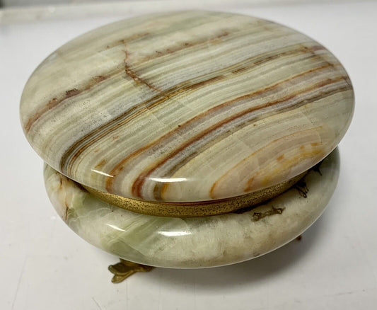 Vintage onyx marble jewelry box