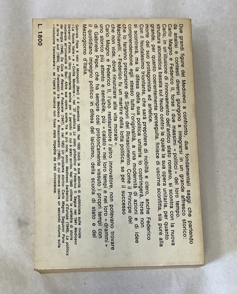 Charlemagne - Frédéric II. . Gabriele Pépé. 1968. .