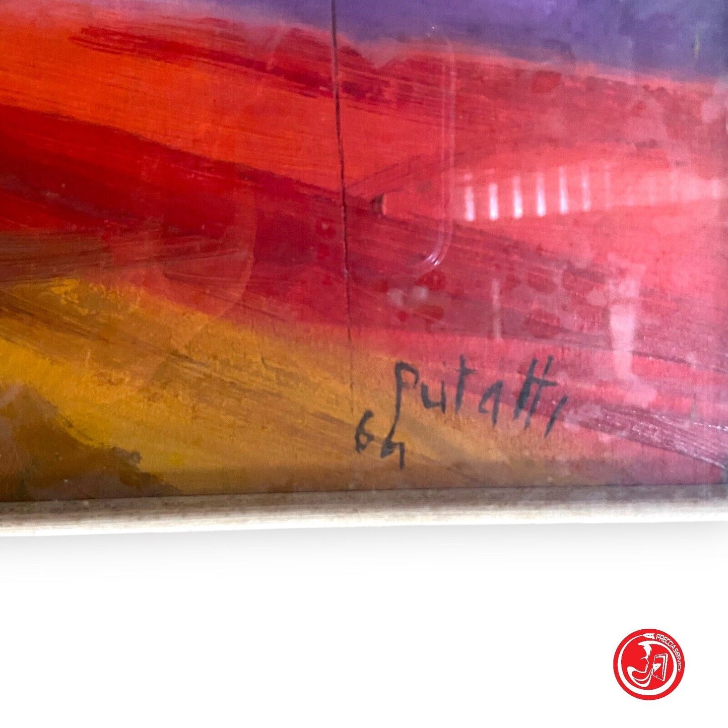 Dipinto olio su tela Sergio Putatti 1964 "Colori ed armonia"
