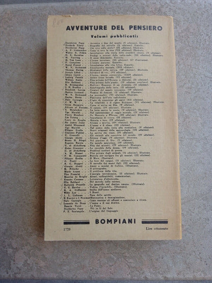 L'origine du langage Paolo E. Santangelo 1949 Bompiani