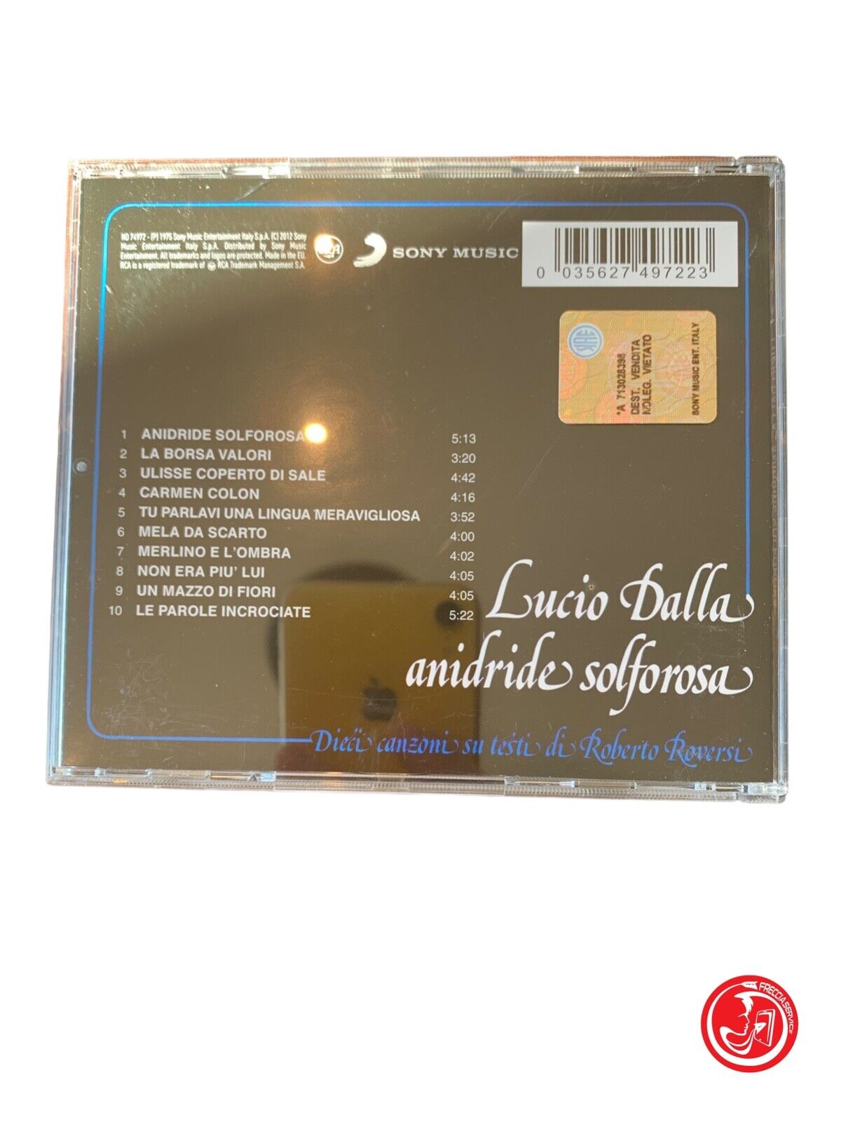 Lucio Dalla - Dioxyde de soufre